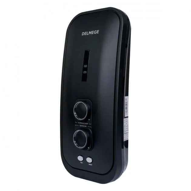 DELMEGE Instant Shower Water Heater 3.5kW With Booster Pump (Black) (DWH A Series)