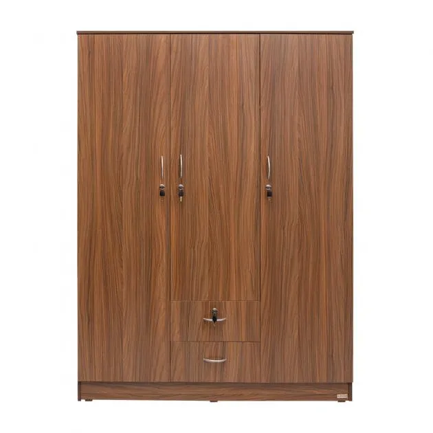 3 Door Wardrobe - Cairo Walnut - LF-3D-WD-CRW-S