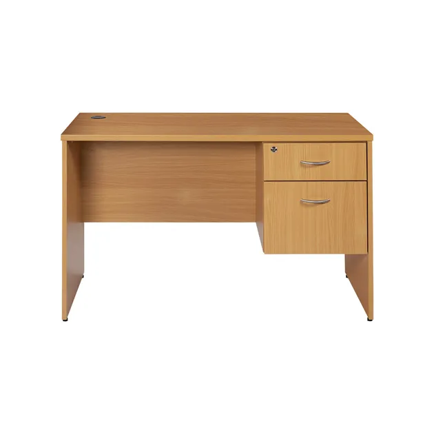 LEO Office Table 120x60x75 With Drawer & Cupboard (Beech)