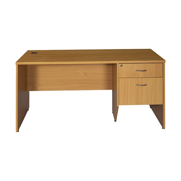 LEO Office Table 150x75x75 With Drawer & Cupboard (Beech)