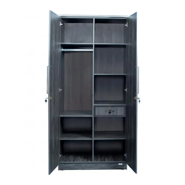 Silvery Wardrobe - Cathedrel Elm - LF-SLVY-W4A-CLM-S