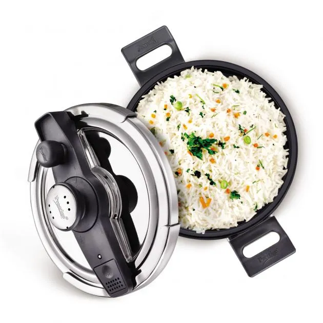 Prestige Svachh No mess Pressure Cooker Hard Anodised 3L