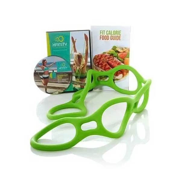 Quantum XFINITY Fitness Band - Green (6 DVD Workouts & Step-By-Step Meal Plan) - QT-PF-XFINITY
