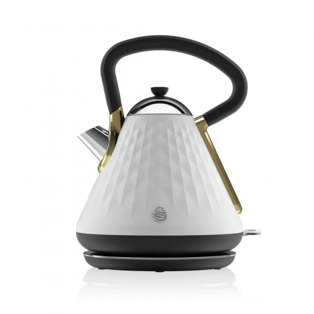 Swan Gatsby Pyramid Kettle (White)