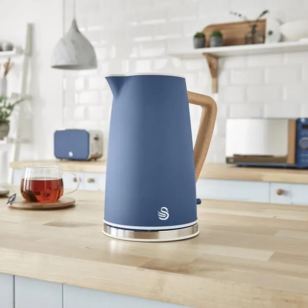 Swan 1.7L Nordic Style Cordless Kettle 3000W (Blue)