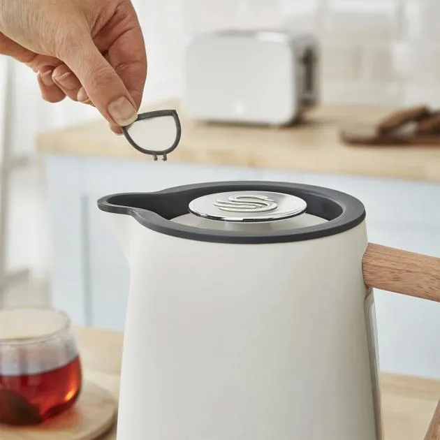 Swan 1.7L Nordic Style Cordless Kettle 3000W (White)