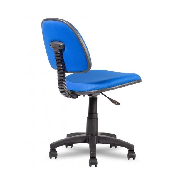 Fabric Typist Chair Without Arms T011-BU-S - Blue