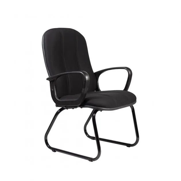 Fabric Mid Back Visitor Chair V003-BL-S - Black