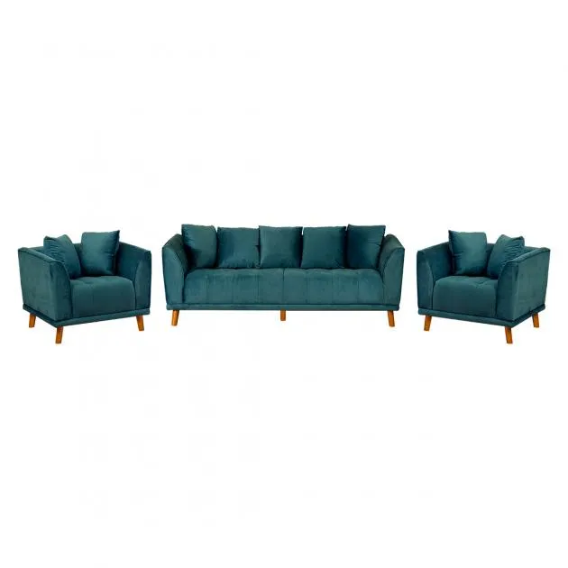 Triton Sofa Three Seater And 2 x Single Seaters (Blue) (WF-TRITON-05-S)