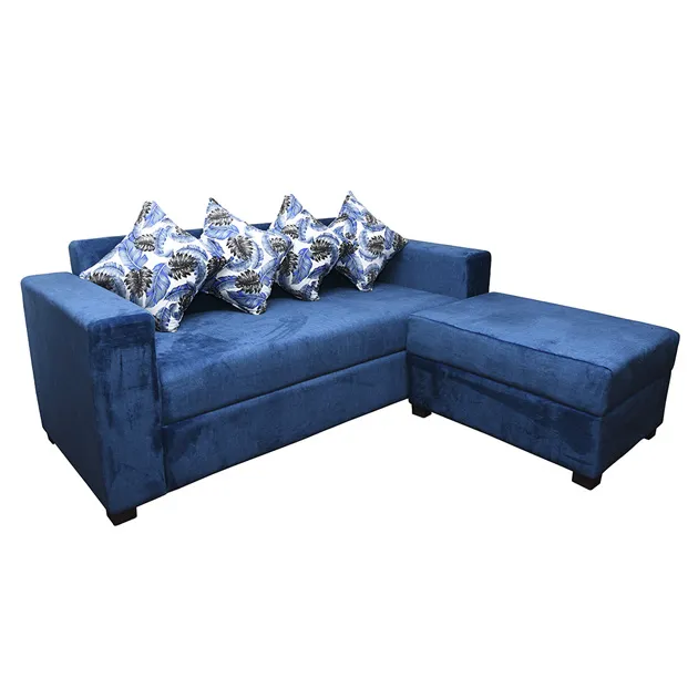 Rio L Sofa With Ottoman - RIO-02 (Blue)