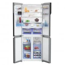 BekoÃ‚Â HarvestFresh Fridge Freezer GNE480EC3DVX - Stainless Steel
