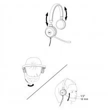 Dell Pro Stereo Headset UC150, Wired, USB (Black)