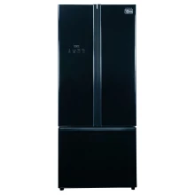 Hitachi Inverter Refrigerator RWB570PBGBK - 3 Door French Bottom Freezer