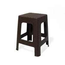 Rattan Plastic Stool - Brown (RTN-ST-BR)
