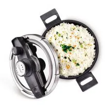 Prestige Svachh No mess Pressure Cooker Hard Anodised 3L