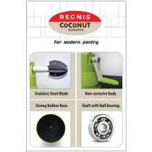 Regnis Coconut Scraper For Modern Pantry, Vacuum Base