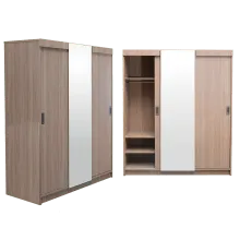 Montana Slide Door Wardrobe - Sahara Walnut