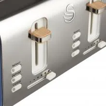 Swan 4 Slice Nordic Style Toaster ST14620BLUN (Blue)