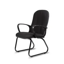 Fabric Mid Back Visitor Chair V003-BL-S - Black