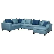 Florac Sectional Sofa - Pale Blue (WFL-FLORAC-05S)