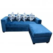 Rio L Sofa With Ottoman - RIO-02 (Blue)