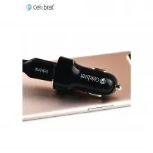 Celebrat Car Charger, Dual USB, CC02