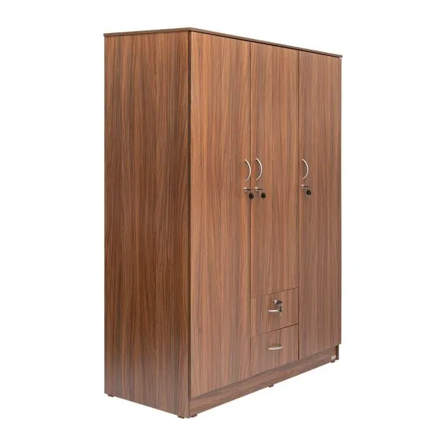 3 Door Wardrobe - Cairo Walnut - LF-3D-WD-CRW-S