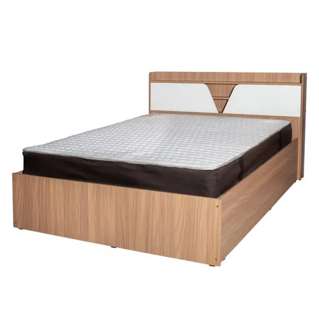 Aurora Queen Size Bed - LF-AURO-BDQ-SWW-S (Sahara Walnut & White)