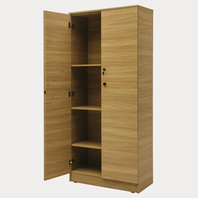 Miko Two Door Wardrobe - Sahara Walnut
