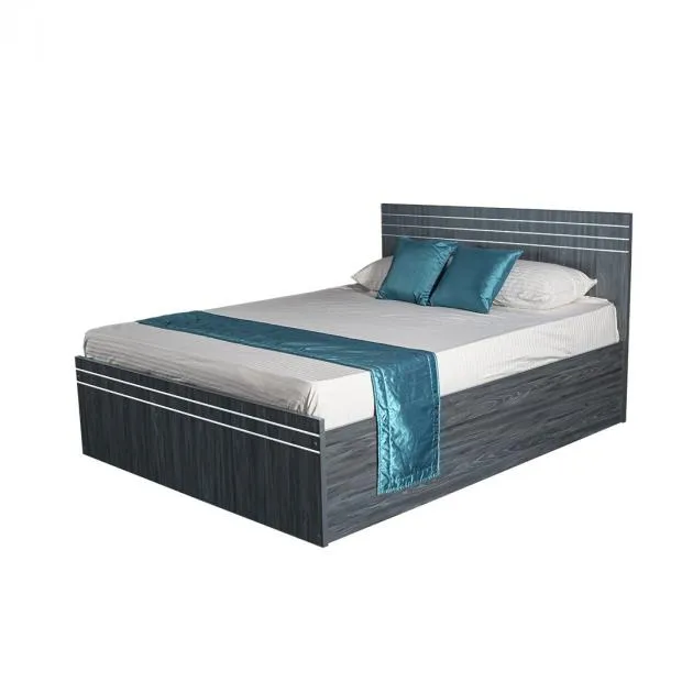 Silvery Queen Size Bed Only - LF-SLVY-BDQ-CLM-S (Cathedral Elm)