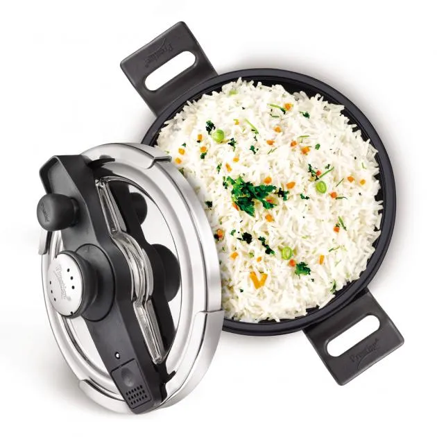 Prestige Svachh No mess Pressure Cooker Hard Anodised 5L