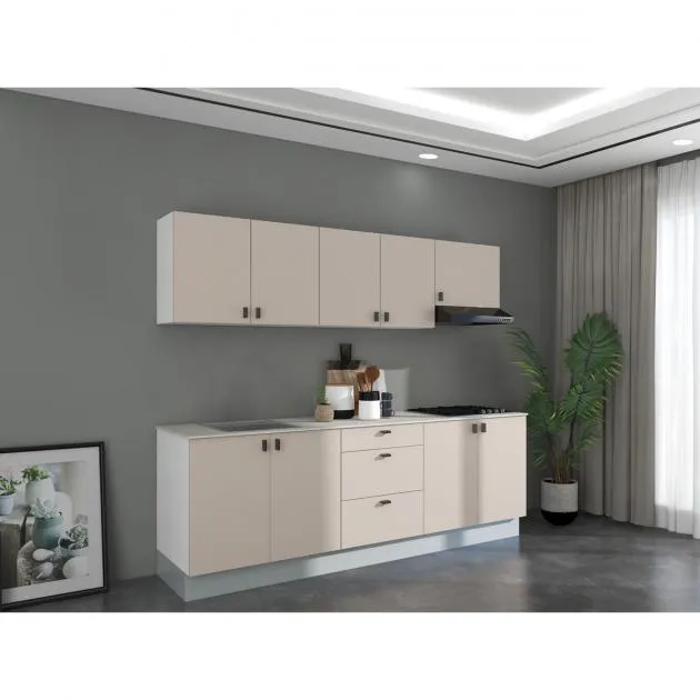 Signature Easy Kitchen Pantry PU-SK8-SHB - Block Kitchen (Beige)