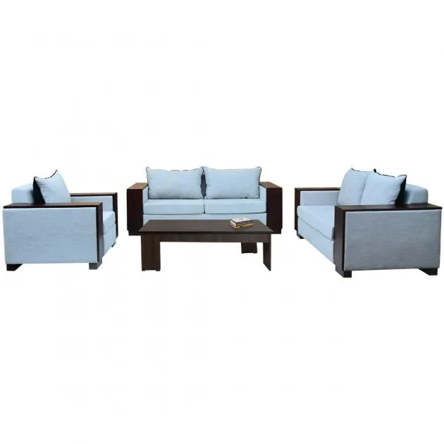 Athens Sofa - Light Beige Plain And Two-Tone Back Cushions