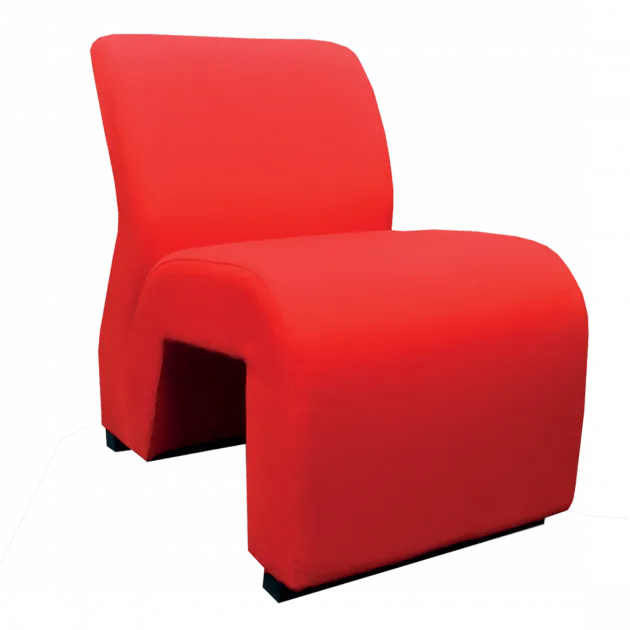H Type Single Lobby Chair - LBC03 - Red
