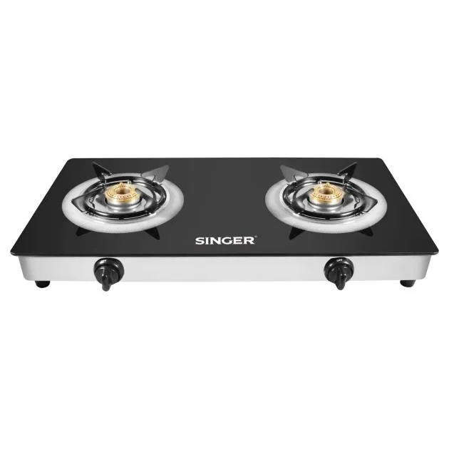Singer Glass Top 2 Burner Gas Cooker STT-KGT200
