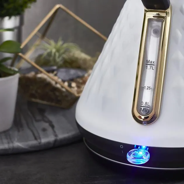 Swan Gatsby Pyramid Kettle (White)