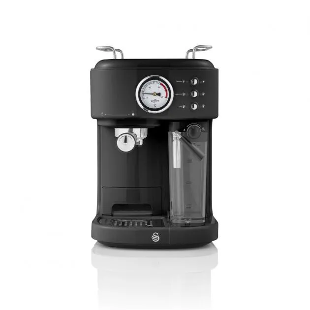 Swan Nordic Pump Espresso Coffee Machine SK22150BN - 1100W, (Black)