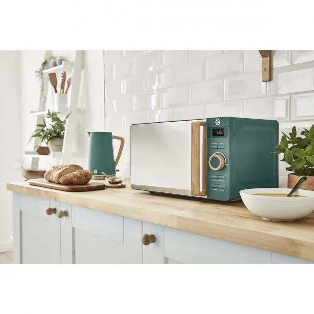 Swan 20L Nordic Digital Microwave 800W (Green)