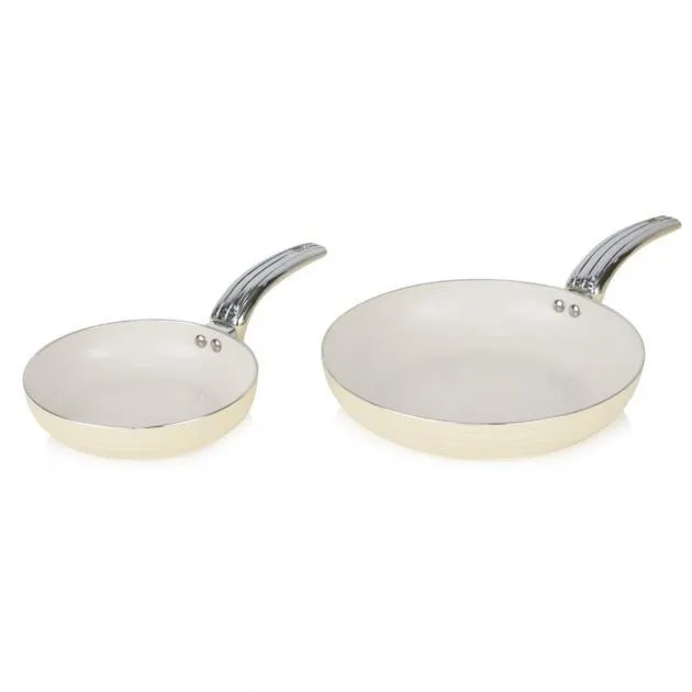 Swan Retro 5 Piece Cookware Set (Cream)