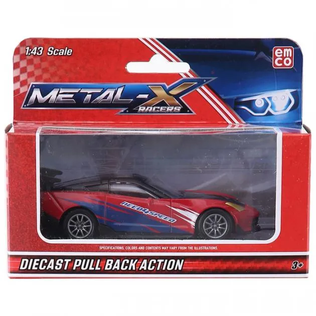 Emco Pull Back Die Cast Car 24Asst 1:43 (6266)