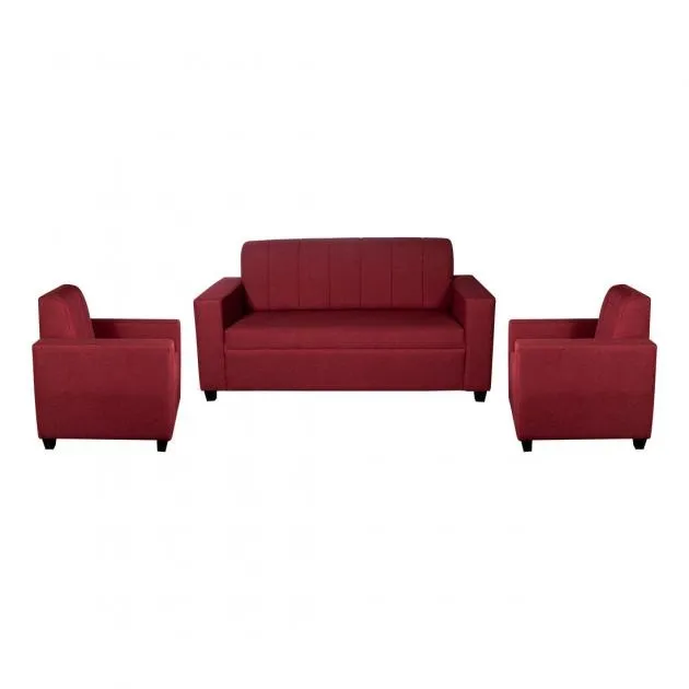Monaco Sofa Maroon Fabric