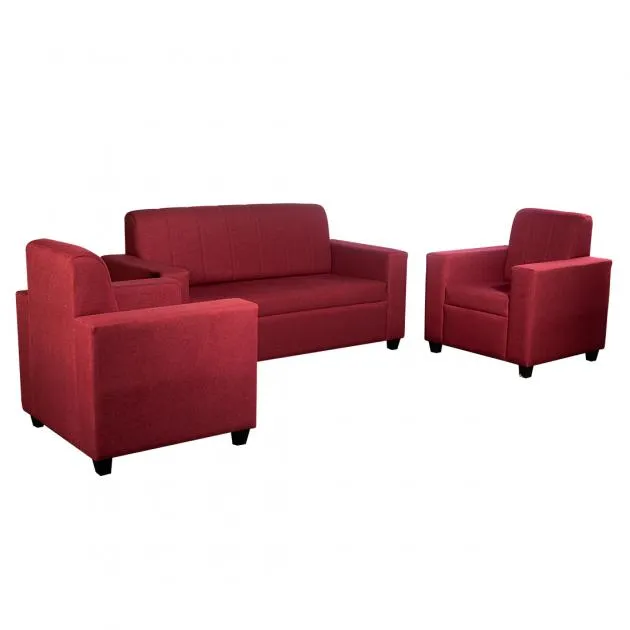Monaco Sofa Maroon Fabric