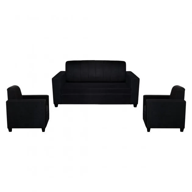 Monaco Sofa Black Fabric