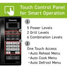 Panasonic 27L Convection Touch Microwave With Magic Grill (NN-CT645) - 1400W