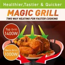 Panasonic 27L Convection Touch Microwave With Magic Grill (NN-CT645) - 1400W