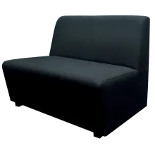 Box Type Double Lobby Chair LBC02 - Black