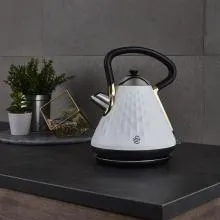Swan Gatsby Pyramid Kettle (White)
