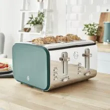 Swan 4 Slice Nordic Style Toaster 1500W (Green)