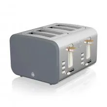 Swan 4 Slice Nordic Style Toaster 1500W (Grey)