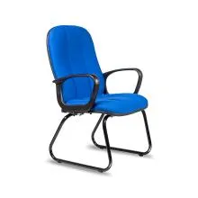 Fabric Mid Back Visitor Chair V003-BU-S - Blue